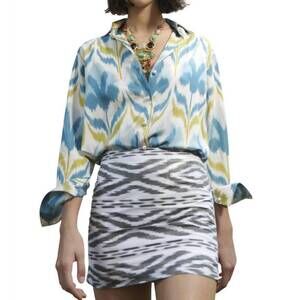 NEW PUNICANA tiri skirt in white/black geometric